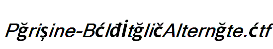 Parisine-BoldItalicAlternate