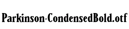Parkinson-CondensedBold