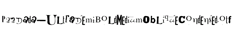 P22Dada-UltraDemiBoldMediumObliqueCondensed