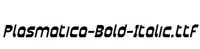 Plasmatica-Bold-Italic
