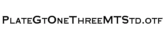 PlateGtOneThreeMTStd