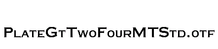 PlateGtTwoFourMTStd