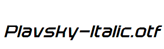 Plavsky-Italic