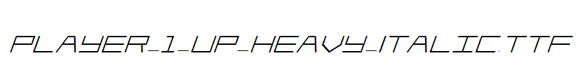 Player-1-Up-Heavy-Italic