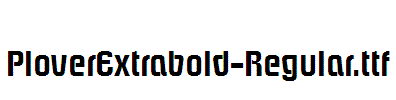 PloverExtrabold-Regular