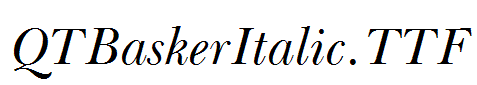 QTBaskerItalic