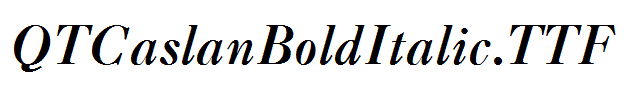 QTCaslanBoldItalic