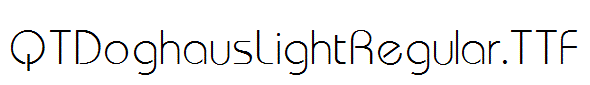 QTDoghausLightRegular