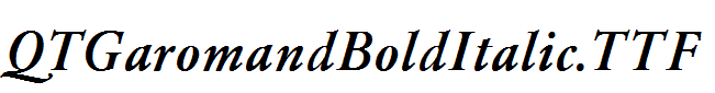 QTGaromandBoldItalic