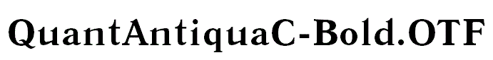 QuantAntiquaC-Bold