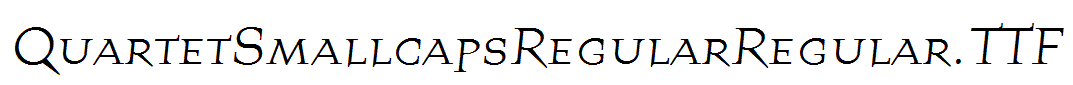 QuartetSmallcapsRegularRegular