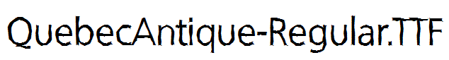 QuebecAntique-Regular