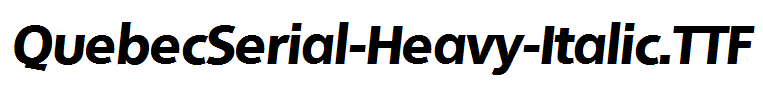 QuebecSerial-Heavy-Italic
