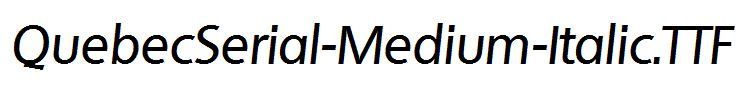 QuebecSerial-Medium-Italic