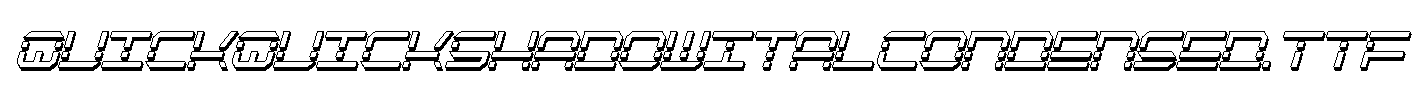 QuickQuickShadowItalCondensed