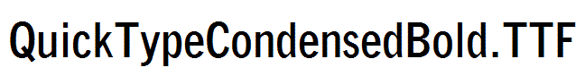 QuickTypeCondensedBold