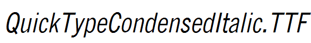 QuickTypeCondensedItalic