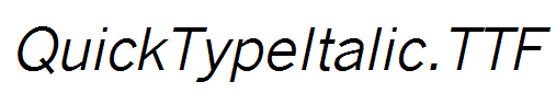 QuickTypeItalic