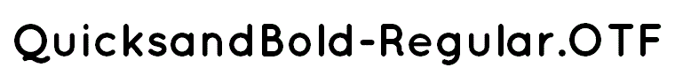 QuicksandBold-Regular