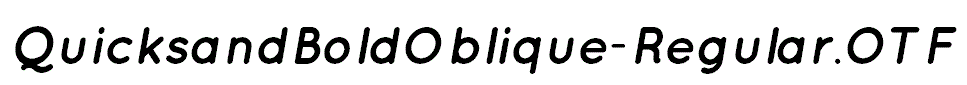 QuicksandBoldOblique-Regular