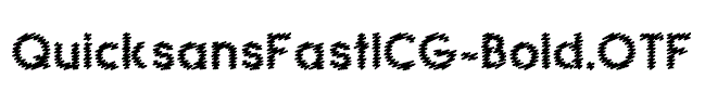 QuicksansFastICG-Bold