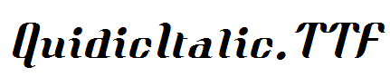 QuidicItalic