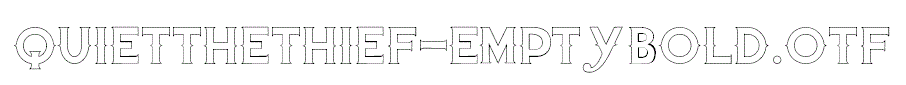 QuiettheThief-EmptyBold