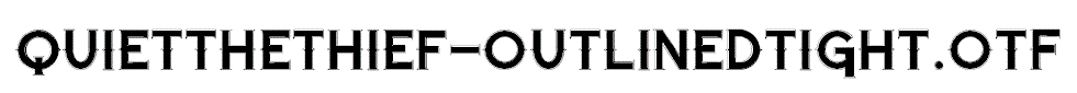 QuiettheThief-OutlinedTight