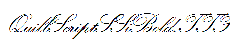 QuillScriptSSiBold