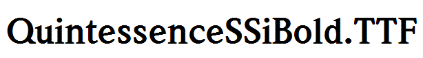 QuintessenceSSiBold