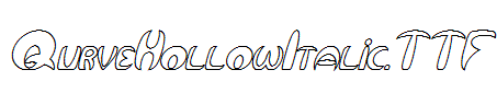 QurveHollowItalic