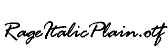 RageItalicPlain