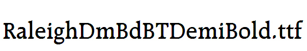 RaleighDmBdBTDemiBold