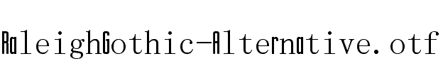 RaleighGothic-Alternative