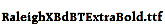 RaleighXBdBTExtraBold