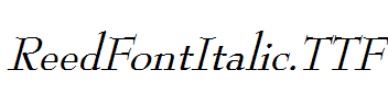 ReedFontItalic