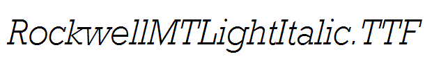 RockwellMTLightItalic