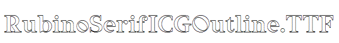 RubinoSerifICGOutline