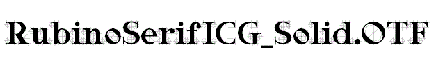 RubinoSerifICG_Solid