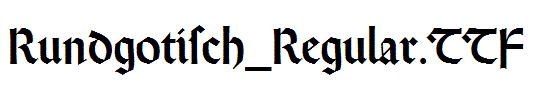 Rundgotisch_Regular