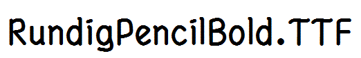 RundigPencilBold
