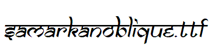 SamarkanOblique