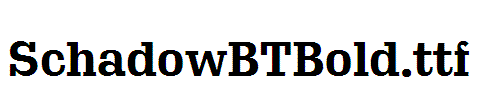 SchadowBTBold