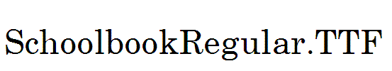 SchoolbookRegular