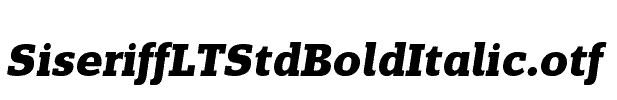 SiseriffLTStdBoldItalic
