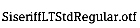 SiseriffLTStdRegular