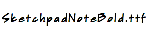 SketchpadNoteBold