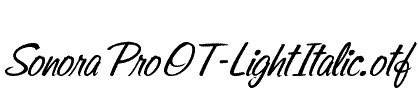 SonoraProOT-LightItalic