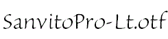 SanvitoPro-Lt