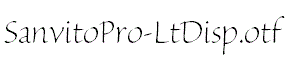 SanvitoPro-LtDisp